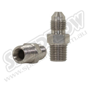 1/8"Npt Male to -3an Male Straight adaptor - Steel