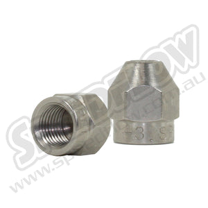 Speedflow 3/8"-24 One Piece Female nut, suit 3/16" Tube